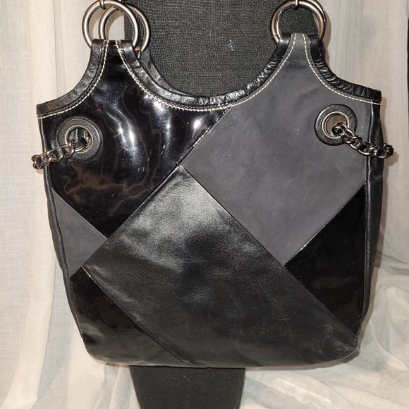 Coach Limited Edition Signature Logo Patchwork OP Art - Red Cream Purple Black - Picture 5 of 16